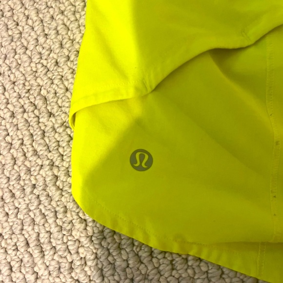 size 6 neon Lululemon shorts!! - Picture 4 of 5